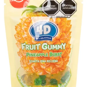 Dulces Gomita Amo's 4d Fruit Gummy Piña Con Fruta