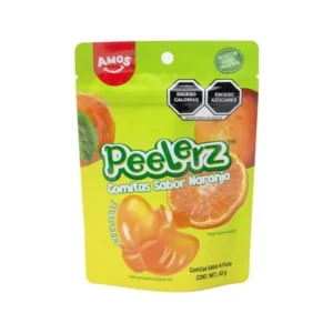 Dulces Gomitas Peelerz, sabor Naranja, Amos